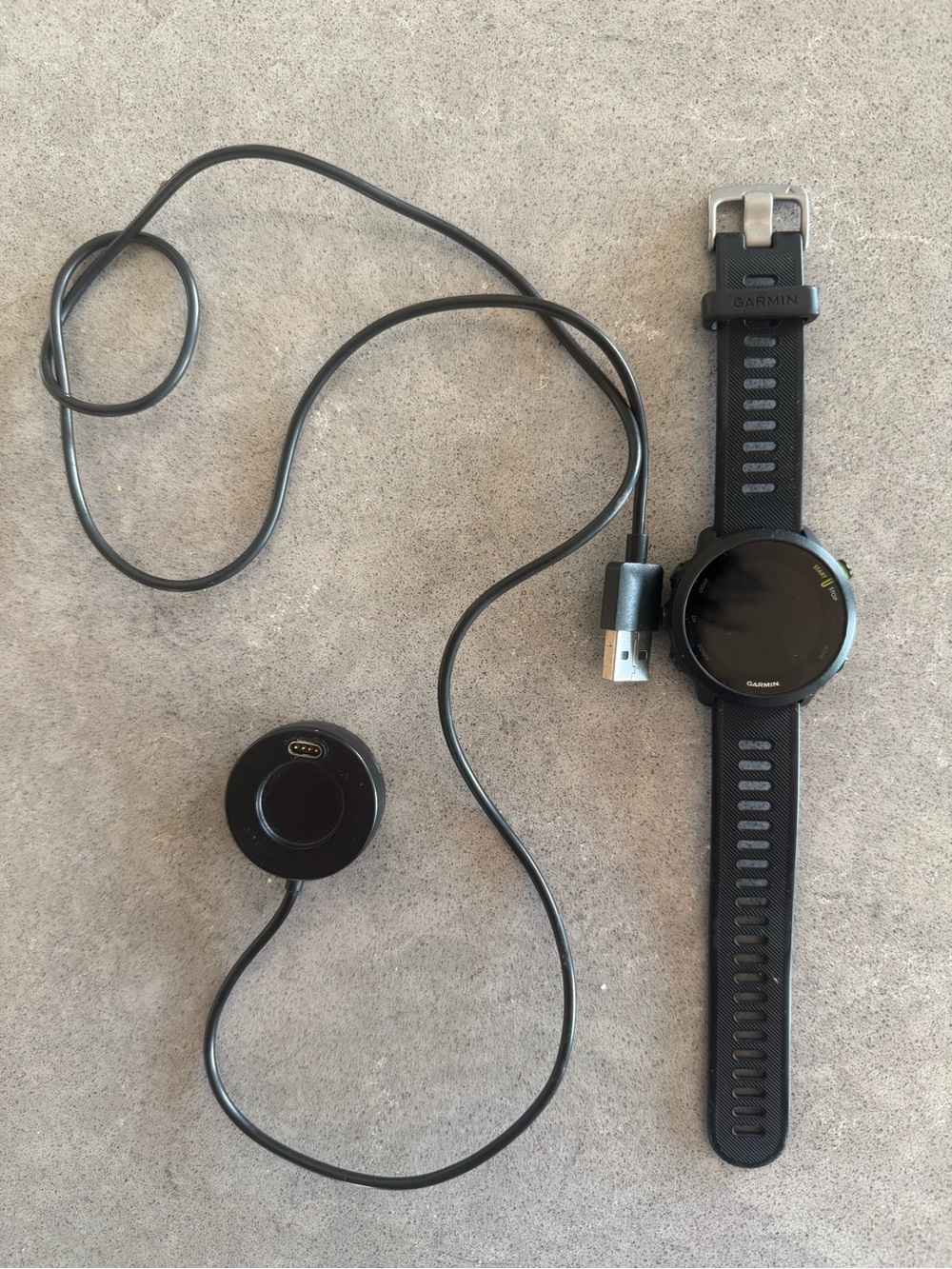 Garmin Forerunner 55 Black GPS Fitness Smartwatch with USB Charging Dock